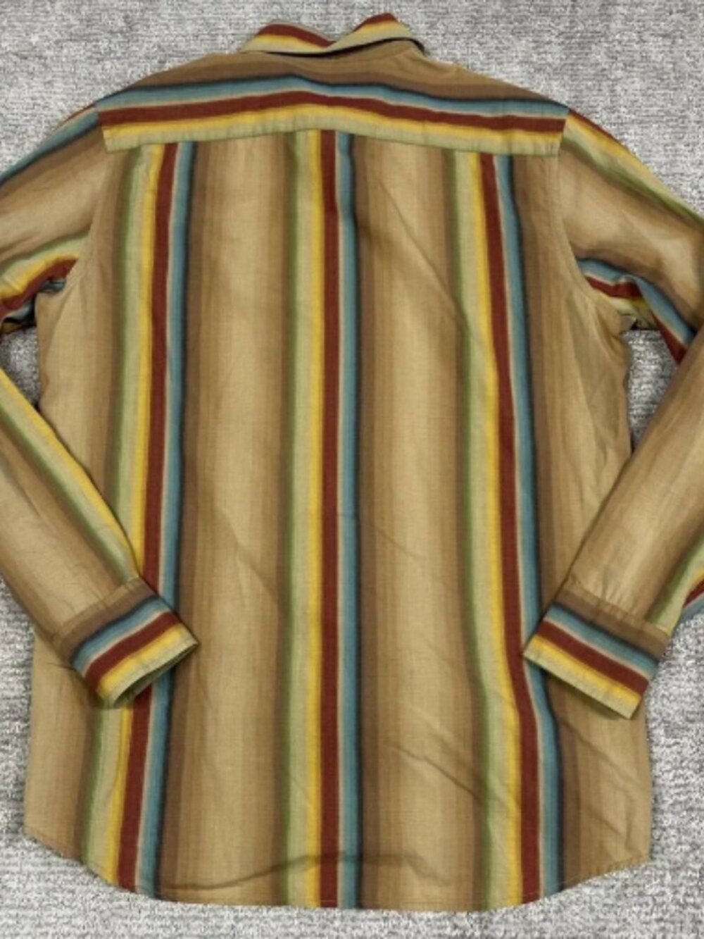 Men's Lucky Brand Dungarees America Southwest Striped Button Down Shirt Sz XL - Picture 2 of 5